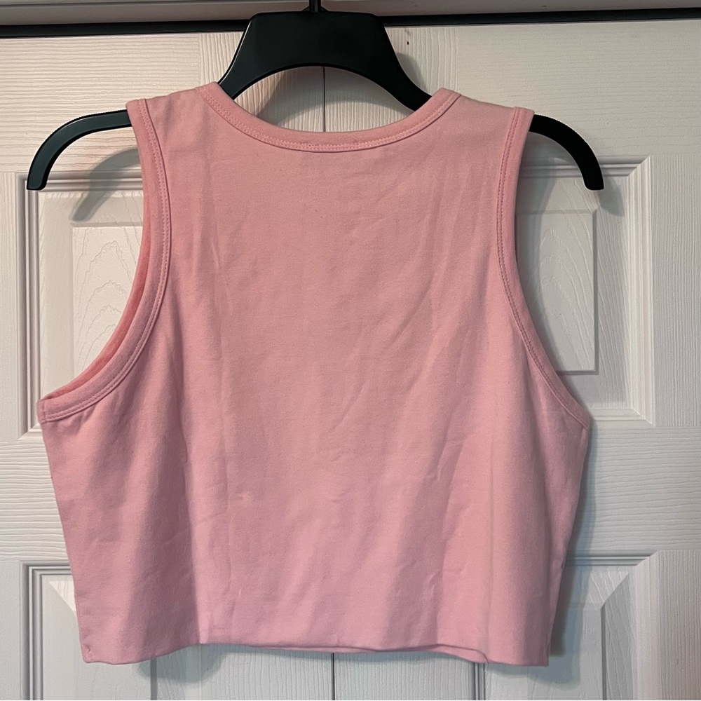 White Fox Essentials Club Pink Tank Top Size XL - Picture 4 of 6
